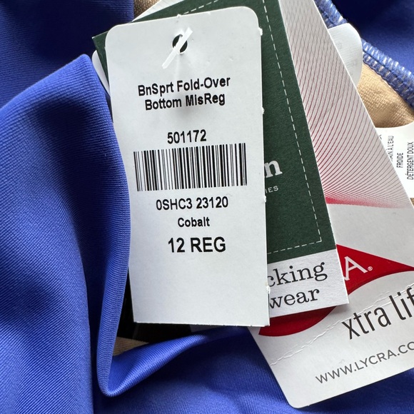 NWT L.L.Bean high-waisted swim bottom with UPF 50+ - Picture 4 of 4